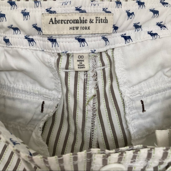 Abercrombie & Fitch Shorts Cotton Blend Striped - Picture 2 of 5